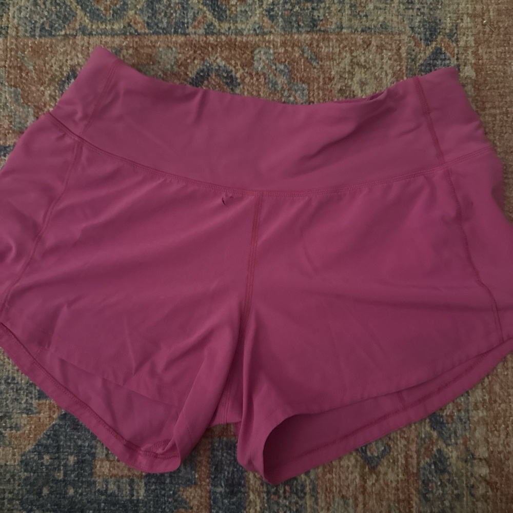 lululemon athletica Magenta Athletic Shorts